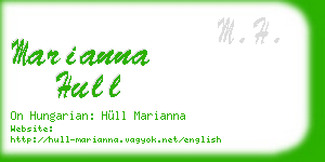 marianna hull business card